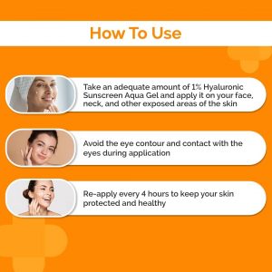 THE DERMA CO 1% Hyaluronic Sunscreen Aqua Gel 50gm