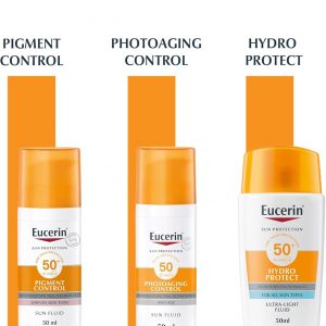 Eucerin Face Sunscreen Oil Control Gel-Cream Dry Touch, High UVA/UVB Protection, SPF 50+, Light Texture Sun Protection, Suitable Under Make-Up, for Blemish-Prone Skin, 50ml